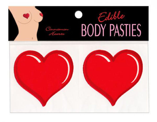 Edible Body Pasties in Cinnamon Hearts
