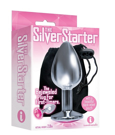 The Silver Starter Bejeweled Round - Pink or Purple