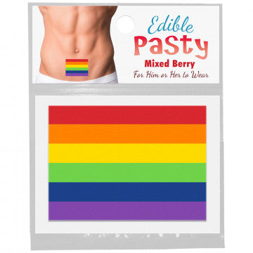 Rainbow Pride Edible Pasty in Mixed Berry