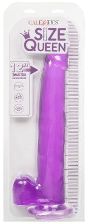 Queen 12 Inch Jelly Dildo in Purple